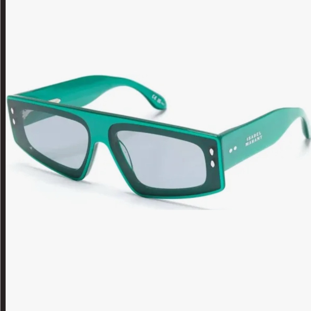 Isabel Marant Green Flat Top Sunglasses - Picture 3 of 4